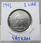 1942 Vatican - 1 Lire  2 Lire  50 Centimes Lot Of 3 Bu Coins - Free Shipping