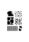 Really Great Stencils  Playful Patterns Stencil  3 5x4 9    Layering  Dots  Star