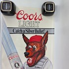 Vintage 1986 Coors Light Beerwolf Catch A Silver Bullet Baseball Poster 16x28