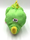 Vtg 1992 Fisher Price Puffalump Dino Roars Green Triceratops Dinosaur Plush