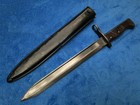 Original Vintage German M1915 Erzats Bayonet And Scabbard Turkish Modification