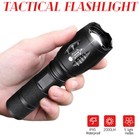 Tactical Flashlight Super Bright Torch Lamp Adjustable Zoom Outdoor Led Light