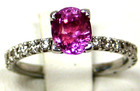 Pink Sapphire Ring 14k White Gold Extra Fine Natural Made In Usa 20yr On Ebay