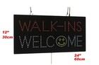Walk-ins Welcome Neon Sign Led Open Sign Store Sign Business Sign Window Sign
