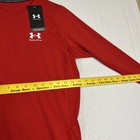 Under Armour Heat Gear Compression Mens Long Sleeve Shirt Red Large