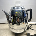 Vintage Ge Pot Belly Percolator Electric Coffee Maker P410a 1950s Tested