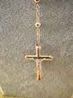 Vintage Sterling Silver Catholic Rosary Beaded Crucifix 21   19 80 Grams 