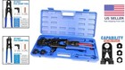 Versatile Pex Copper Crimp Tool Kit With Durable Case   Calibration Features