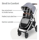 Uppababy Reversible Seat Liner - Phoebe - Breathable Light Grey   Cozy Fleece