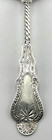 Theodore Evans Co  Coin Silver Ornate Sugar Sifter 