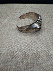 Vintage Sterling Silver Cuff Bracelet  Signed Artisan Mexico Taxco Style