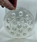 2 Clear Glass Flower Frogs For Floral Arranging Stems 16 Hole 5    11 Hole 3 5 