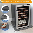 Mini Fridge Silicone Mat With Convex Edge - 24x24x0 5 - Grey
