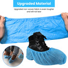 100 Pack Disposable Non   woven Shoe Covers Waterproof Booties For Floor Protectio