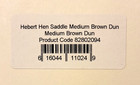 Whiting Hebert Miner  Hen Saddle  Medium Brown Dun  Wet Fly Hackle