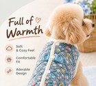 Pet Dog Cat Floral Quilted Puffer Vest Warm Winter Jacket Coat 2 Pack S-2xl