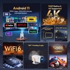 Projector 4k Smart Android Tv Wifi Bluetooth Home Theater 25000 Lumen Hdmi
