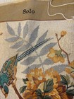 Royal Paris Needlepoint Canvas Made In France 13 X17 Flowers   Bird 30  Done