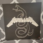 Metallica Signed 12 Inch Promo Flat Black  4 Members  Original  Vintage  Great G