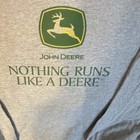 John Deere Nothing Runs Like A Deere Gray Long Sleeve Shirt  Agriculture Theme