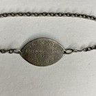 Wwii 925 Sterling Silver Id Bracelet Jg Morrey Coppull Uk 3 5 Grams Nzfk 