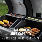 Royal Gourmet 2-burner Gas And Charcoal Combo Grill With Cover  Two Side Shelves