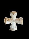 Kramer vintage Mcm Mid Century Modern Mosaic Enamel Maltese Cross Brooch Pendant