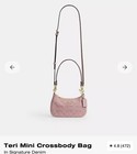 Coach Teri Mini Crossbody Bag In Signature Pink Denim
