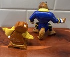 Lot Of 2 Vtg 1991 Burger King Meal Disney Beauty Beast Toys - Beast   Cogsworth