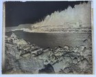 Antique Glass Plate Photo Negative - The Icebound Cottage - Winter Retreat