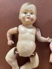 Pair Of German Dollhouse Dolls Boy   Girl Celluloid   Plastic 4-4 5    Rare  brd 