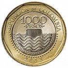 Colombia 1000 Pesos Bi-metallic Loggerhead See Turtle  Coin 2012 - 2024 Km-299