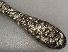 Vintage Stieff Rose Repousse Sterling Silver Handled Cake Server 10 