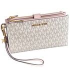 Brand New Michael Kors Mk Jet Set Travel Double Zip Phone Wristlet Wallet