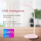 Led Desk Light Dimmable Bedside Reading Night Lamp Usb Rechargeable Touch Sensor