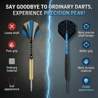 22g Steel Tip Darts Set - Premium Nickel Silver Barrels  slimmer Than Brass     