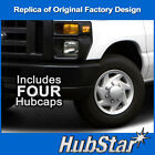 New Hubcap For Ford Van 1998-2023  Premium 16-inch Heavy Duty Snap-on  set Of 4 