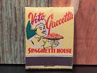 Vintage Feature Matchbook Vito Gaccetta Restaurant Unstruck Full Lion Match Co 