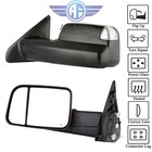 Black Power Heated Towing Mirrors For 2009-2015 Dodge Ram 1500 2500 3500 Pickup