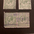 1922 1924 Great Britain 9d Stamps Kgv Lot Of Pairs  Strips  And Nice Cancels
