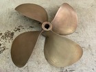 Vintage 22 Inch 4 Blade Brass Boat Propeller 