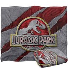 Jurassic Park Slash Logo Silky Touch Super Soft Throw Blanket