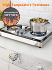 4 Pcs Silver Gas Stove Protector Mats - Washable  Heat-resistant Teflon Pads