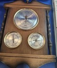 Vintage Jason Weather Station Barometer Thermometer Hygrometer Wood Wall   