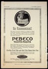 1915 Omar Cigarettes   Pebeco Tooth Paste Vintage Print Ad Cosmopolitan Magazine
