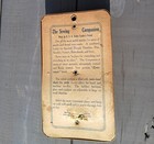 Antique The Sewing Companion Thread Spool Holder Mirror W Pincushion Wall Mount