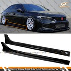 For 2022-26 Honda Civic 11th Gen Gf Bodykit V1 Gloss Black Side Skirt Extension