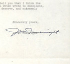 J  William Fulbright - Typed Letter  Autograph Signed 8x10 B w  Letter  Great