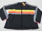 New  Gofluo Skyhigh Reflective Jacket Black Unisex Adult Size Large Full Zip 