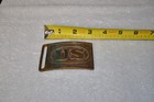 Antique 1874 Oval Us  rectangle Plate  Indian Wars Era Belt Buckle Cast Brass  2